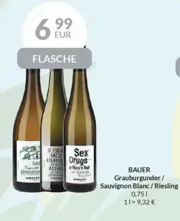 Nielsen's Discount BAUER Grauburgunder/ Sauvignon Blanc / Riesling tilbud