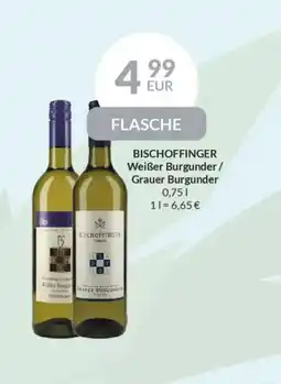 Nielsen's Discount BISCHOFFINGER Weißer Burgunder/ Grauer Burgunder tilbud