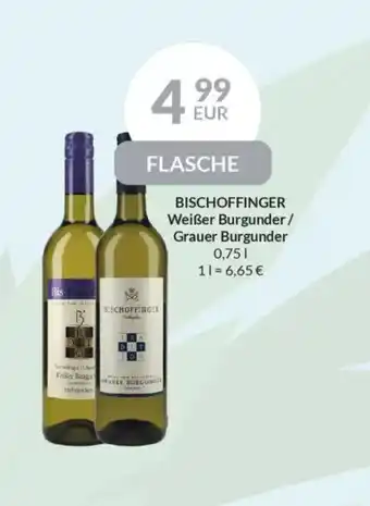 Nielsen's Discount BISCHOFFINGER Weißer Burgunder/ Grauer Burgunder tilbud