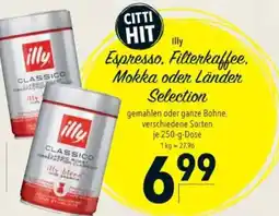 Citti Espresso, Filterkaffee. Mokka oder Länder Selection tilbud
