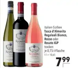 Citti Italien-Sizilien Tasca d'Almerita Regaleali Bianco, Rosso oder Rosato IGP trocken tilbud