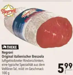 Citti Negroni Original italienischer Bresaola tilbud