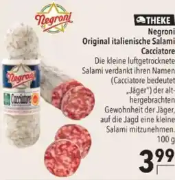 Citti Negroni Original italienische Salami Cacciatore tilbud