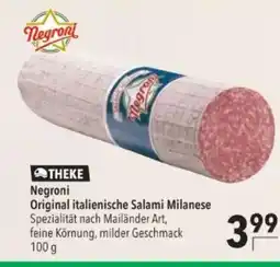 Citti THEKE Negroni Original italienische Salami Milanese tilbud