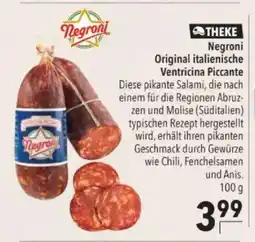 Citti THEKE Negroni Original italienische Ventricina Piccante tilbud