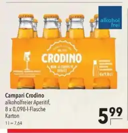 Citti Campari Crodino alkoholfreier Aperitif, tilbud