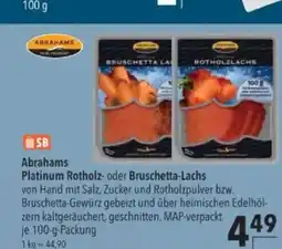 Citti Abrahams Platinum Rotholz- oder Bruschetta-Lachs tilbud
