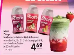 More Zerup hochkonzentrierter Getränkesirup