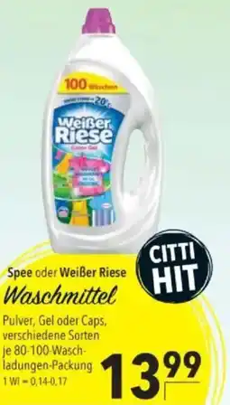 Citti Spee oder Weißer Riese Waschmittel tilbud