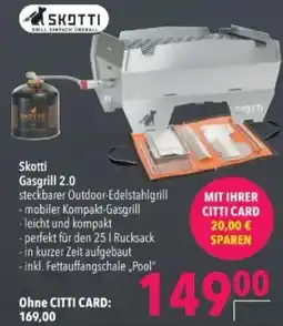 Citti Skotti Gasgrill 2.0 tilbud