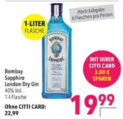 Citti Bombay Sapphire London Dry Gin tilbud