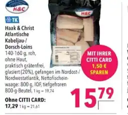Citti TK Haak & Christ Atlantische Kabeljau-/ Dorsch-Loins tilbud