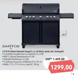 Citti S-518 Pro Black Edelstahl Gasgrill oder All Black, beide inkl. Drehspieß tilbud