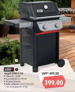 Citti WEBER Gasgrill SPIRIT E-210 tilbud
