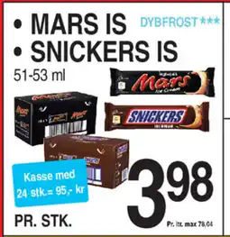 ABC Lavpris MARS Is • SNICKERS Is tilbud