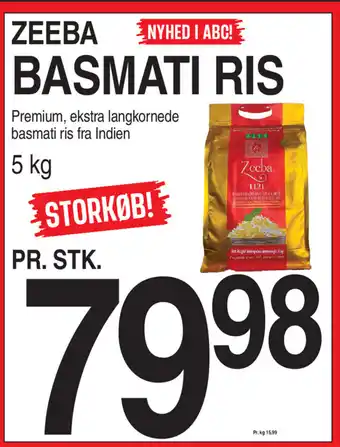 ABC Lavpris Zeeba Basmati ris tilbud