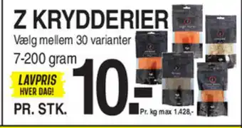 ABC Lavpris Z Krydderier tilbud