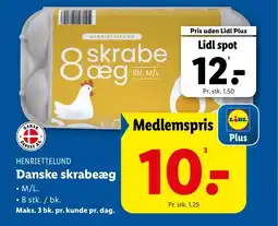 Lidl HENRIETTELUND Danske skrabeæg tilbud