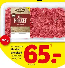 Lidl VILSTRUPGÅRD Hakket oksekød tilbud