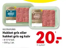Lidl VILSTRUPGÅRD Hakket gris eller hakket gris og kalv tilbud
