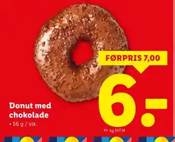 Lidl Donut med chokolade tilbud