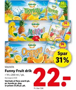 Lidl SOLEVITA Funny Fruit drik tilbud