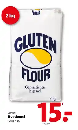Lidl GLUTEN Hvedemel tilbud