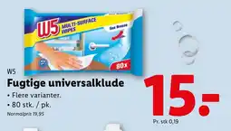 Lidl W5 Fugtige universalklude tilbud