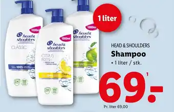 Lidl HEAD & SHOULDERS Shampoo tilbud