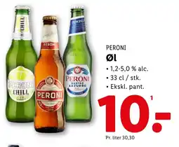 Lidl PERONI Øl tilbud