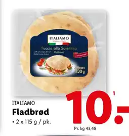 Lidl ITALIAMO Fladbrød tilbud