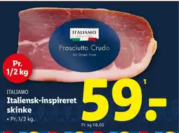 Lidl ITALIAMO Italiensk-inspireret skinke tilbud