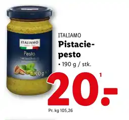 Lidl ITALIAMO Pistacie- pesto tilbud