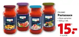 Lidl ITALIAMO Pastasauce tilbud