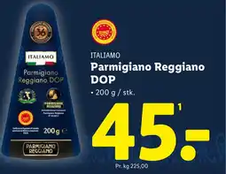 Lidl ITALIAMO Parmigiano Reggiano DOP tilbud