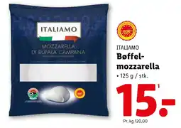 Lidl ITALIAMO Bøffel- mozzarella tilbud