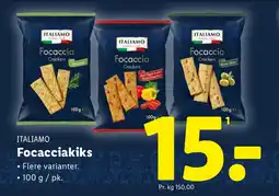 Lidl ITALIAMO Focacciakiks tilbud