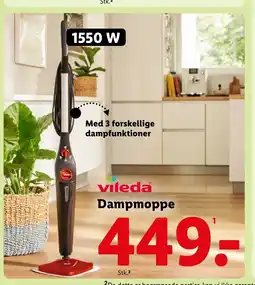 Lidl VILEDA Dampmoppe tilbud