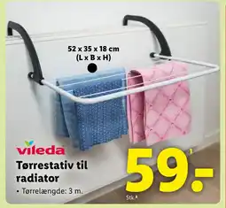 Lidl VILEDA Tørrestativ til radiator tilbud