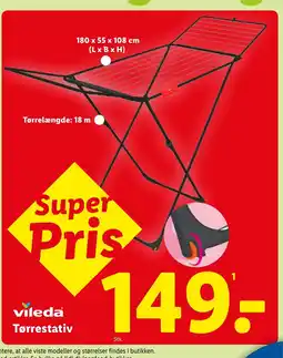 Lidl VILEDA Tørrestativ tilbud