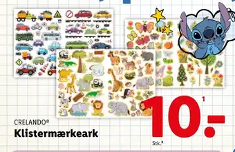 Lidl CRELANDO® Klistermærkeark tilbud