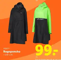 Lidl CRIVITⓇ Regnponcho tilbud