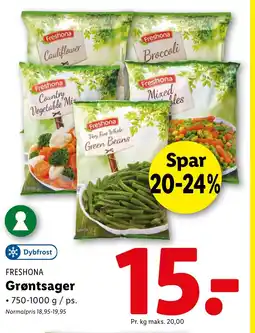 Lidl FRESHONA Grøntsager tilbud