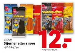 Lidl MALACO Stjerner eller snøre tilbud