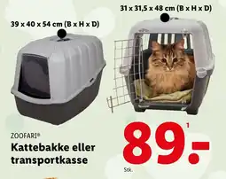 Lidl ZOOFARI® Kattebakke eller transportkasse tilbud