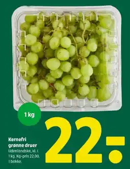 Coop 365 Kernefri grønne druer tilbud
