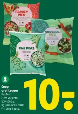 Coop 365 Coop grøntsager tilbud