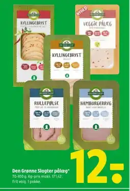 Coop 365 Den Grønne Slagter pålæg tilbud