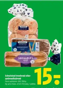 Coop 365 Schulstad levebrød eller sødmælksbrød tilbud