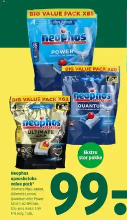 Coop 365 Neophos opvasketabs value pack tilbud